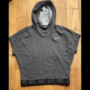 Nike sleeveless hoodie workout top
